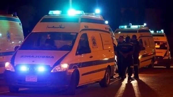 حادث تصادم سيارة بدراجة بخارية بالمنيا