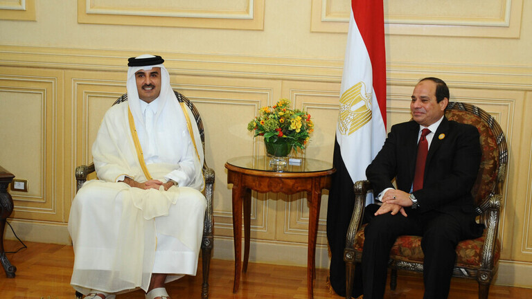 الرئيس السيسى وأمير قطر يتبادلان التهنئة بمناسبة عيد الفطر