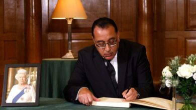 رئيس الوزراء ينوب عن الرئيس فى مراسم جنازة الملكة إليزابيث الثانية