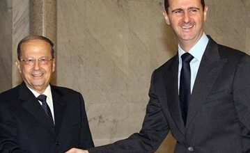 عون يبحث مع الأسد ترسيم الحدود البحرية مع إسرائيل