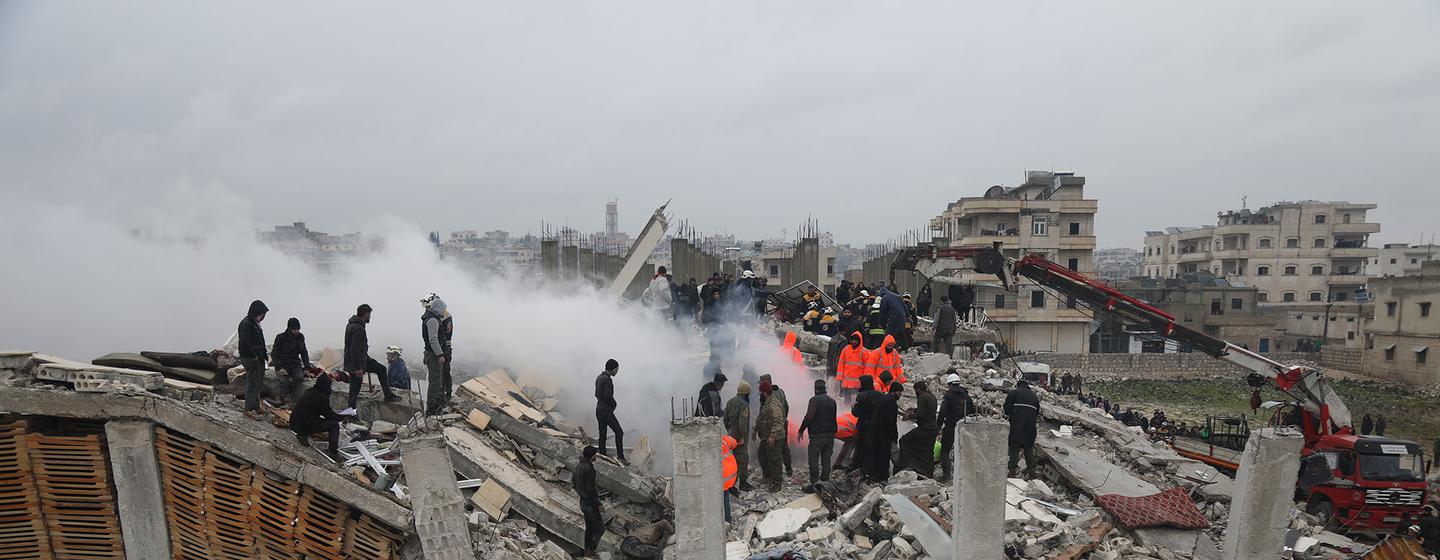الأمم المتحدة : الزلزال تسبب في أزمة مزدوجة ونبذل قصارى جهدنا لمساعدة المتضررين