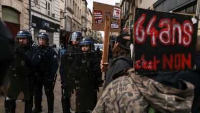 ارتفاع عدد المعتقلين خلال احتجاجات العاصمه الفرنسيه باريس