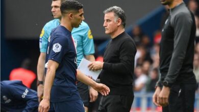 مدرب سان جيرمان ينتقد حكيمي ويصف تصرفه بـ "الغبي"