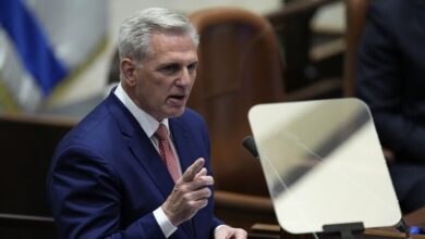 رئيس مجلس النواب الأمريكي يلقي كلمة أمام الكنيست الإسرائيلي