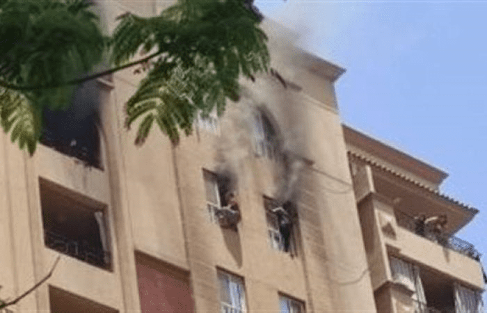 الحماية المدنية تسيطر على حريق مبنى الإذاعة بوسط القاهرة