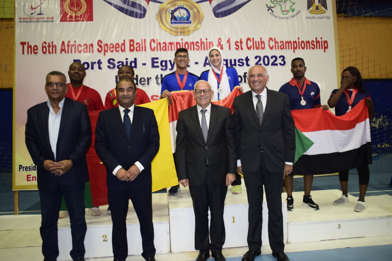محافظ بورسعيد يفتتح البطولة الإفريقية السادسة لكرة السرعة