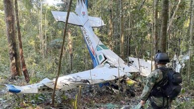 انقاذ اطفال بعد 40 يوما اثرحادثة تحطم طائرة ركاب صغيرة فوق غابات كولومبيا