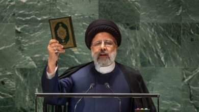 الرئيس الإيراني يستنكر التدخل الأجنبي في المنطقة