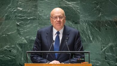 أمام الجمعية العامة: رئيس الوزراء اللبناني يستعرض 3 تحديات تواجه بلاده