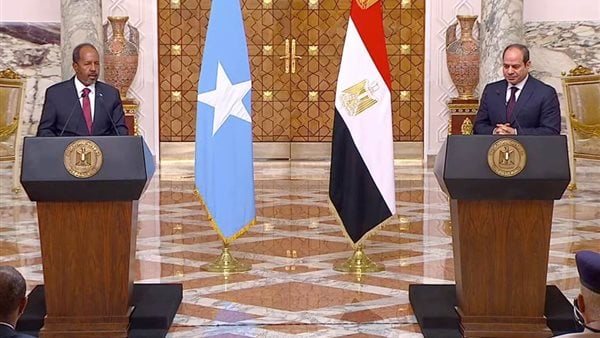 السيسي للإثيوبيين: "محدش يجرب مصر وسر لقائه بالرئيس الصومالي
