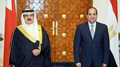 العاهل البحرين يهنئ الرئيس السيسي لتنفيذ الصبة الخرسانية الأولى للوحدة الـ4 بالضبعة