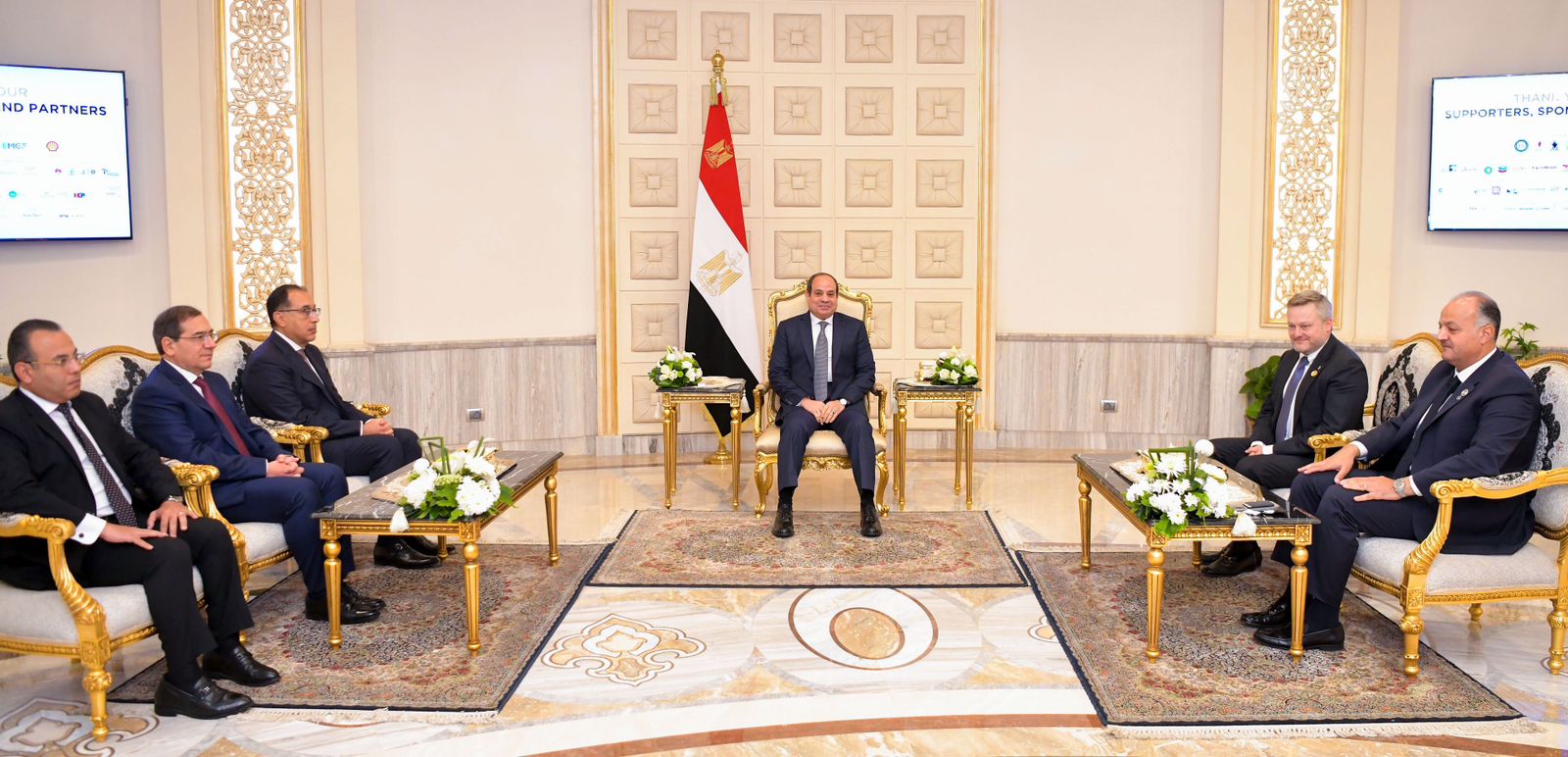 خلال استقبال الرئيس السيسي له اليوم:رئيس "بريتيش بيتروليوم