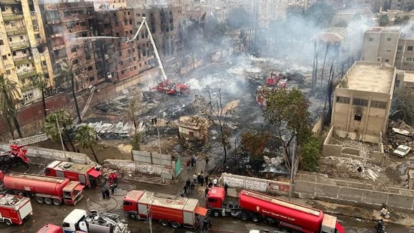 النيابة العامة تكشف عدد الشقق المحترقة بالكامل بسبب نيران إستديو الأهرام